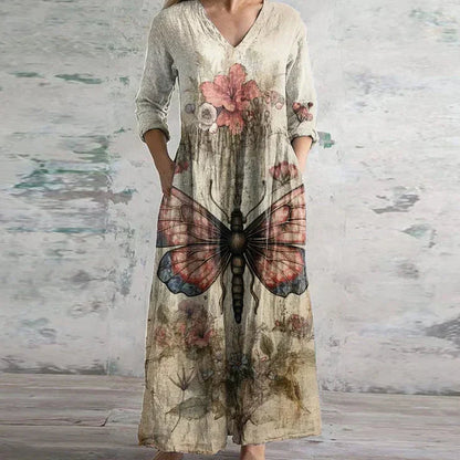 Willow - Elegant Retro Maxi Dress