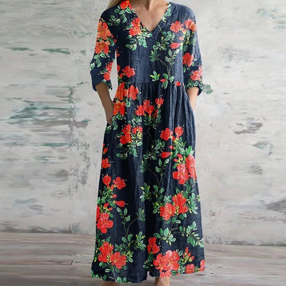 Willow - Elegant Retro Maxi Dress