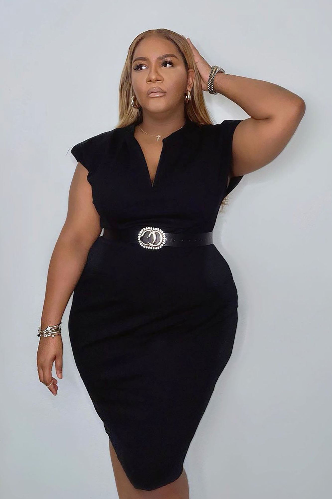 Sculpting Midi Dress CEO - Black