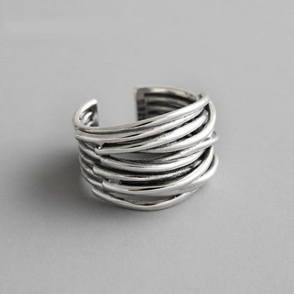 Sterling Silver 925 Layered Ring