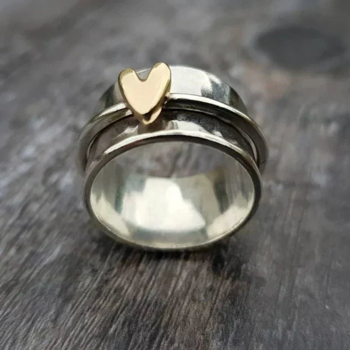Vintage Silver Heart Ring