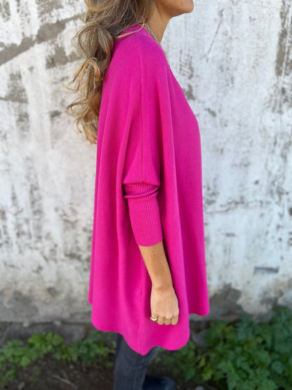 Amely | Batwing Sleeve Knit Top