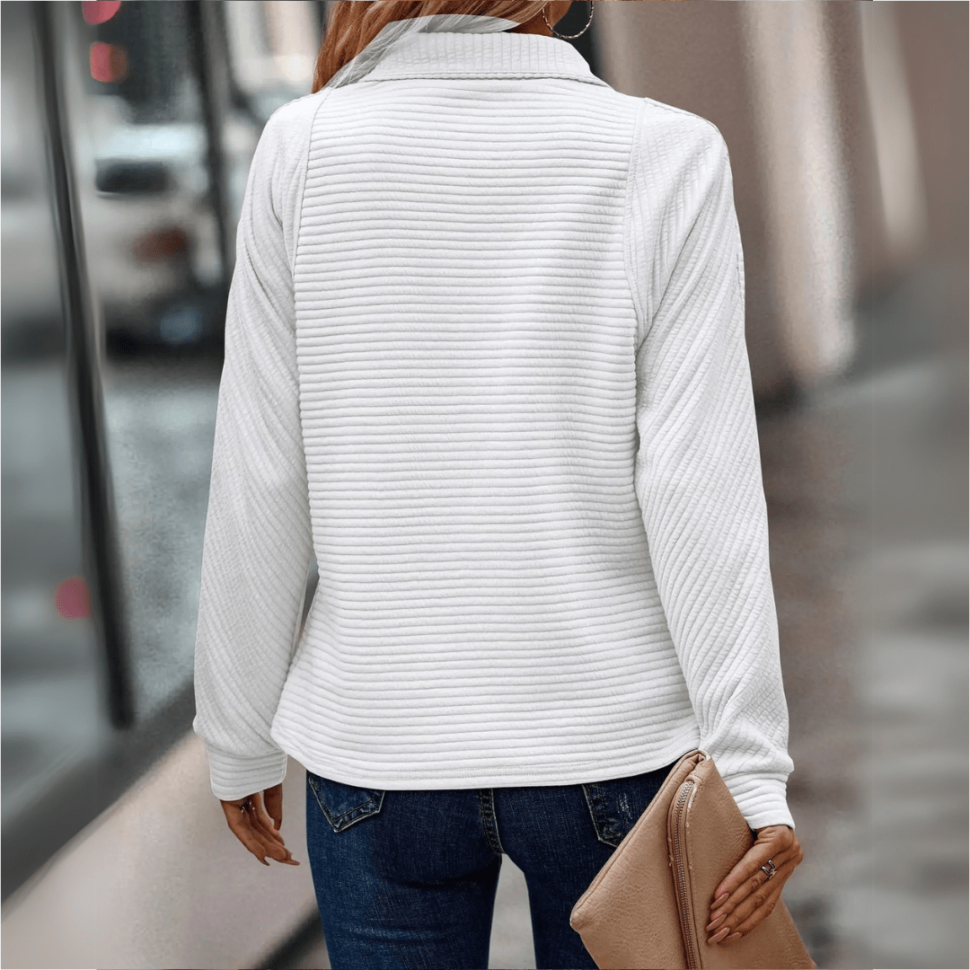 Jenica | Mid-Zip Chic Jumper