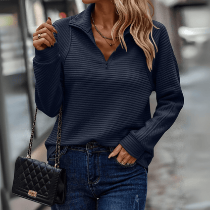 Jenica | Mid-Zip Chic Jumper