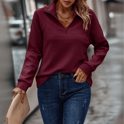 Jenica | Mid-Zip Chic Jumper