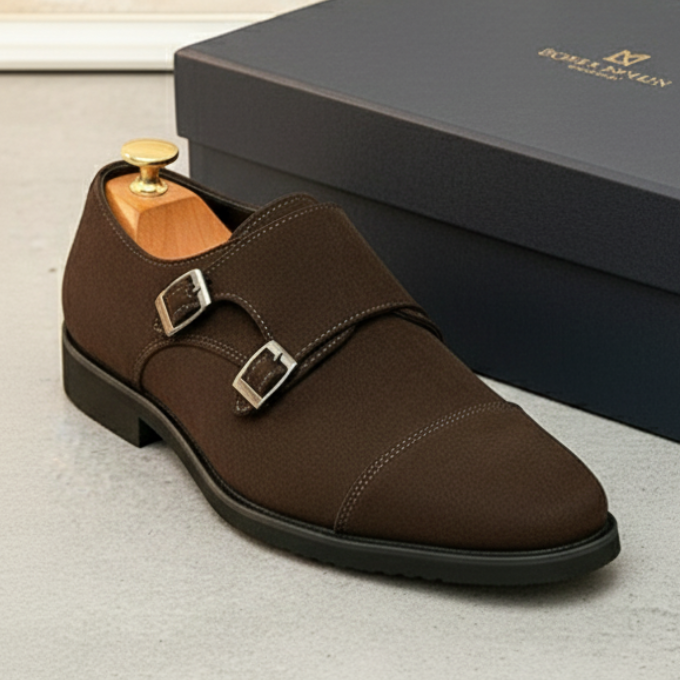 The Suede Monk Strap Shoe