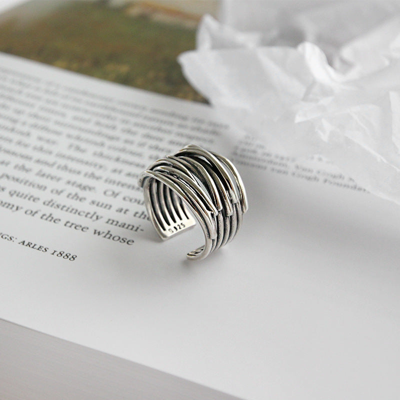 Sterling Silver 925 Layered Ring
