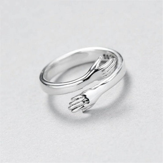 Adjustable Hug Ring in Silver