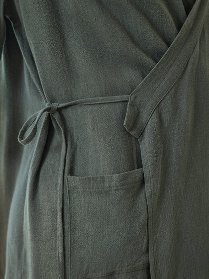 Casual Mixed Linen Shirt Set