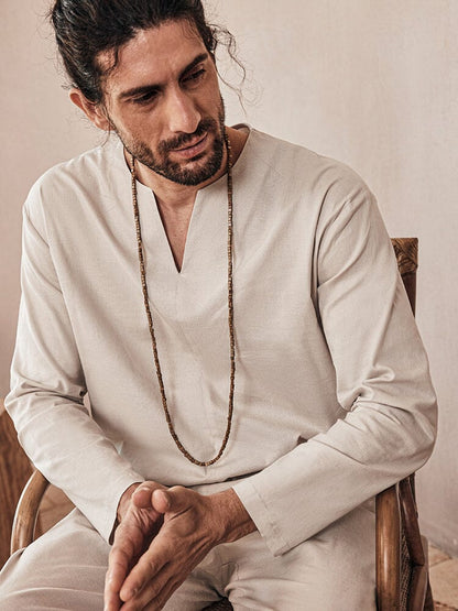 Soft Linen Shirt Set
