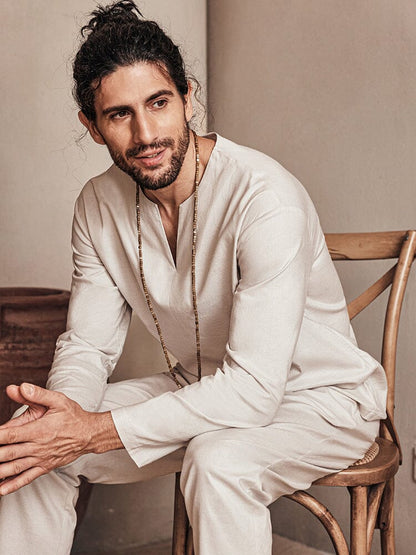 Soft Linen Shirt Set