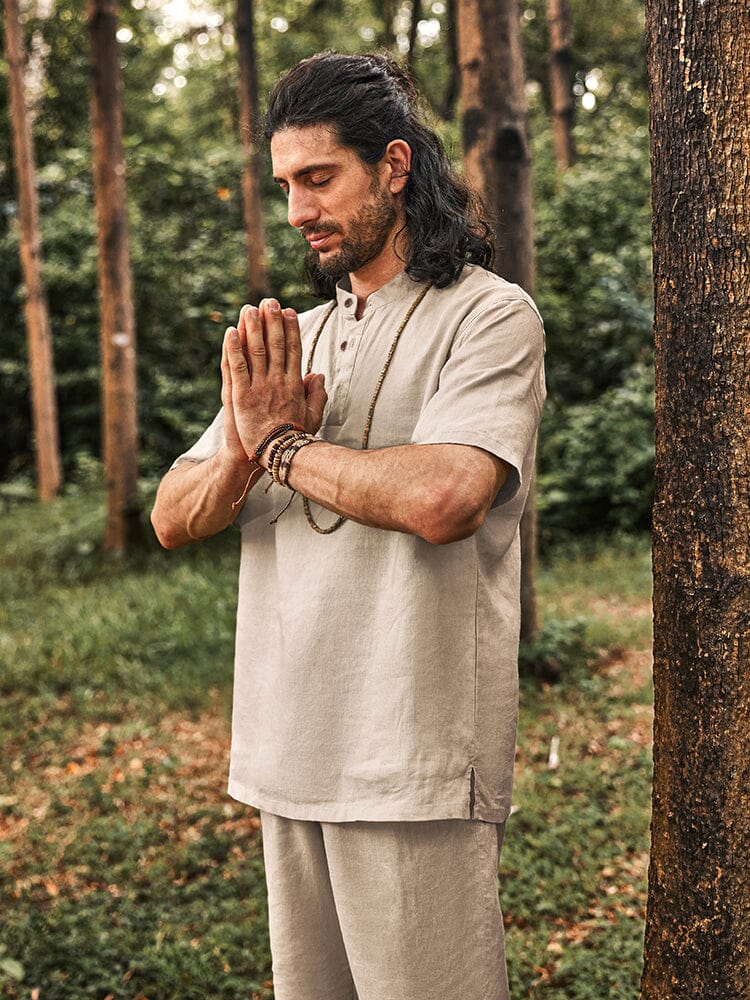 100% Eco-Friendly Linen Shirt Set