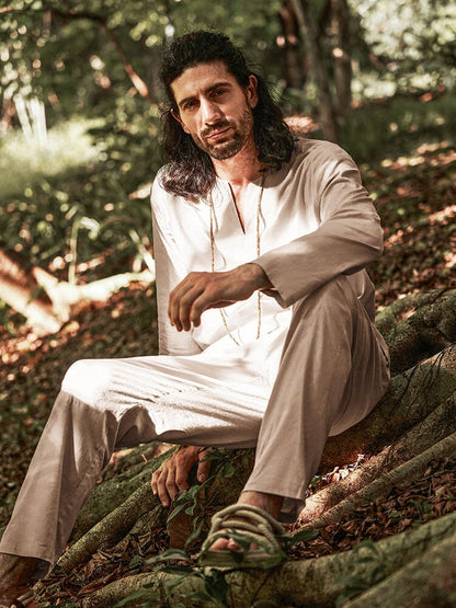 Soft Linen Shirt Set