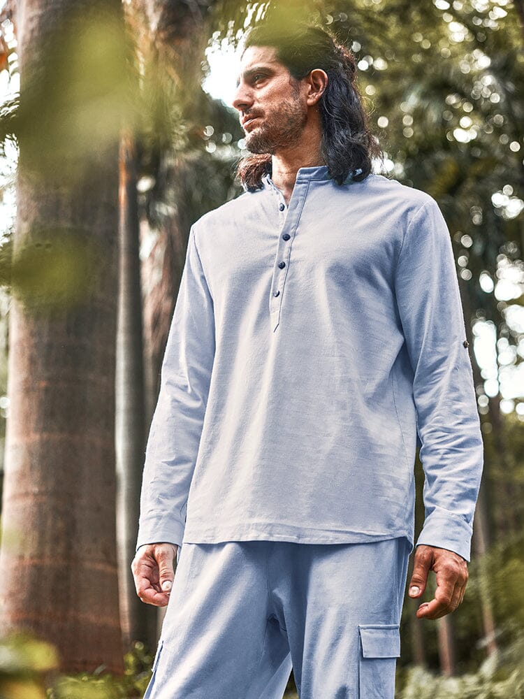 Casual Linen Shirt Set