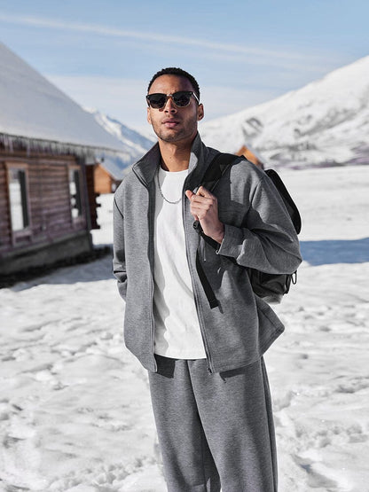 Regular Fit Athleisure Jacket Set