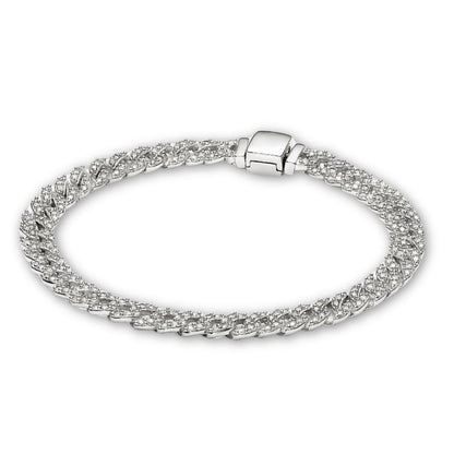 Cuban Bracelet in Moissanite