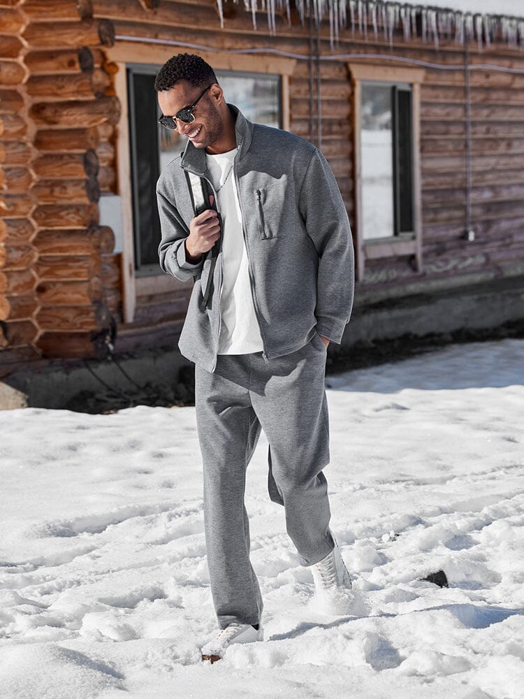 Regular Fit Athleisure Jacket Set