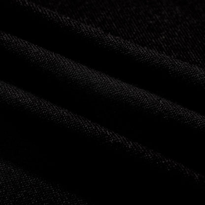 70s Black Mod Polo for Men – Retro Knitted Shirt with Contrast Trim