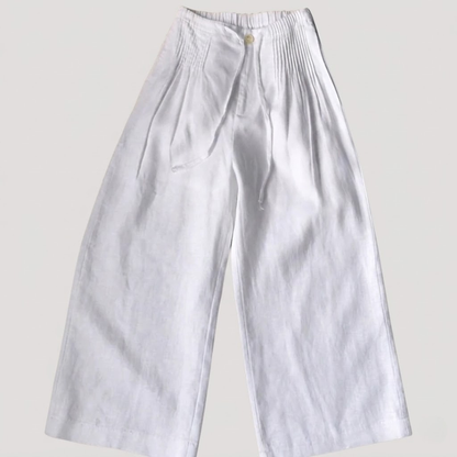 Women’s Wide Leg Cotton Linen Trousers