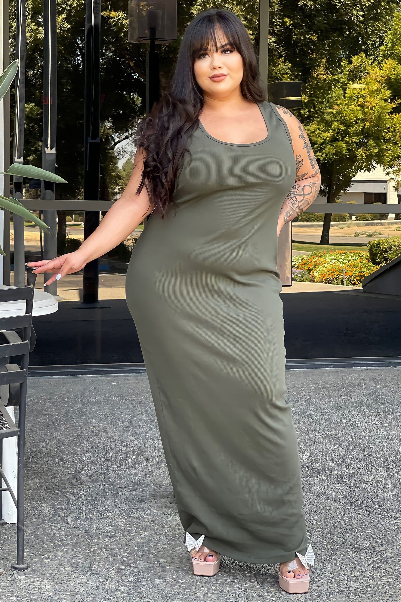 Maxi Dress Mulberry Street - Olive