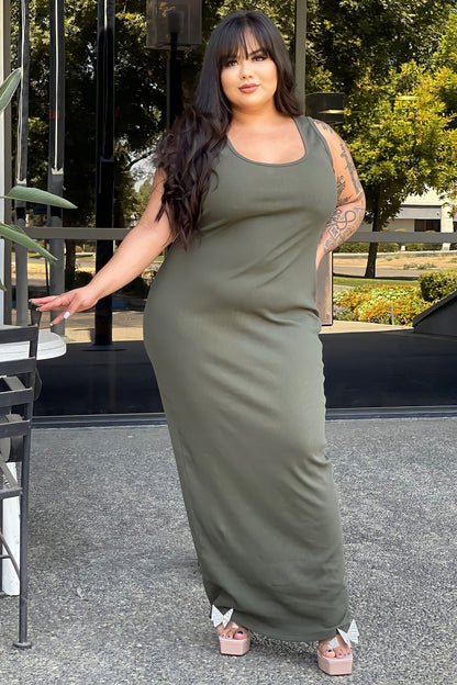 Maxi Dress Mulberry Street - Olive