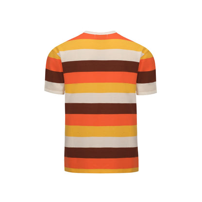 Men's Retro Sunset Striped T-Shirt – 1970s Vintage Style