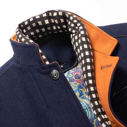 Jérémy - Winter Wool Coat with Removable Scarf