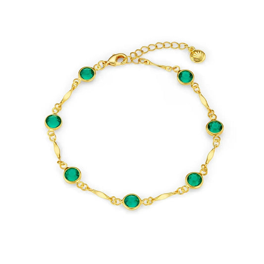 Emerald Chain Bracelet