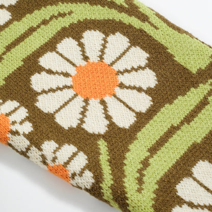 Olive Green Zip-Up Knitted Cardigan for Men