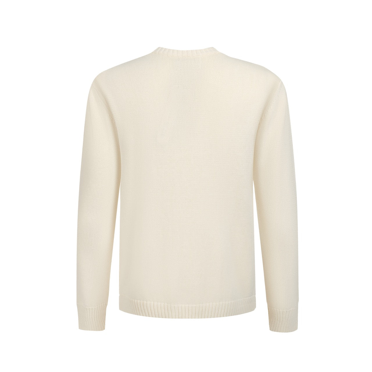 Retro Knit Sweater for Men – Vintage Cream Sweater with French Bulldog Graphic and Glasses