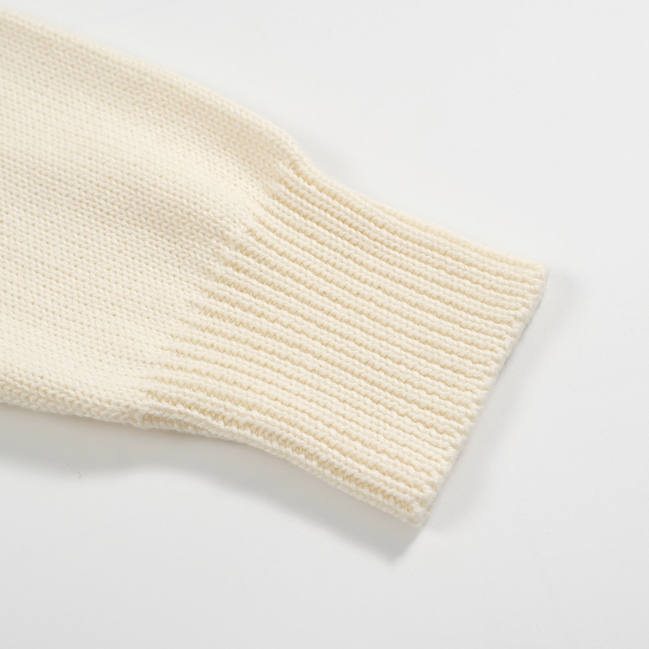 Retro Knit Sweater for Men – Vintage Cream Sweater with French Bulldog Graphic and Glasses