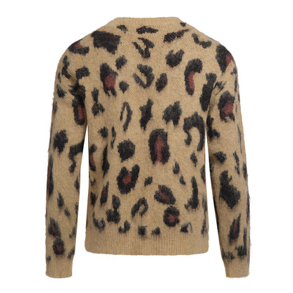 Men's Leopard Print Plush Sweater – 70s Wild Style