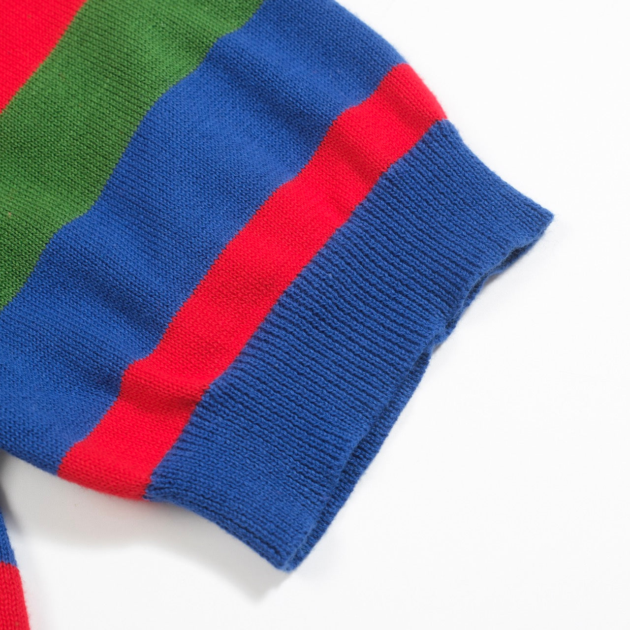 1950s Multicoloured Striped V-Neck Polo Shirt