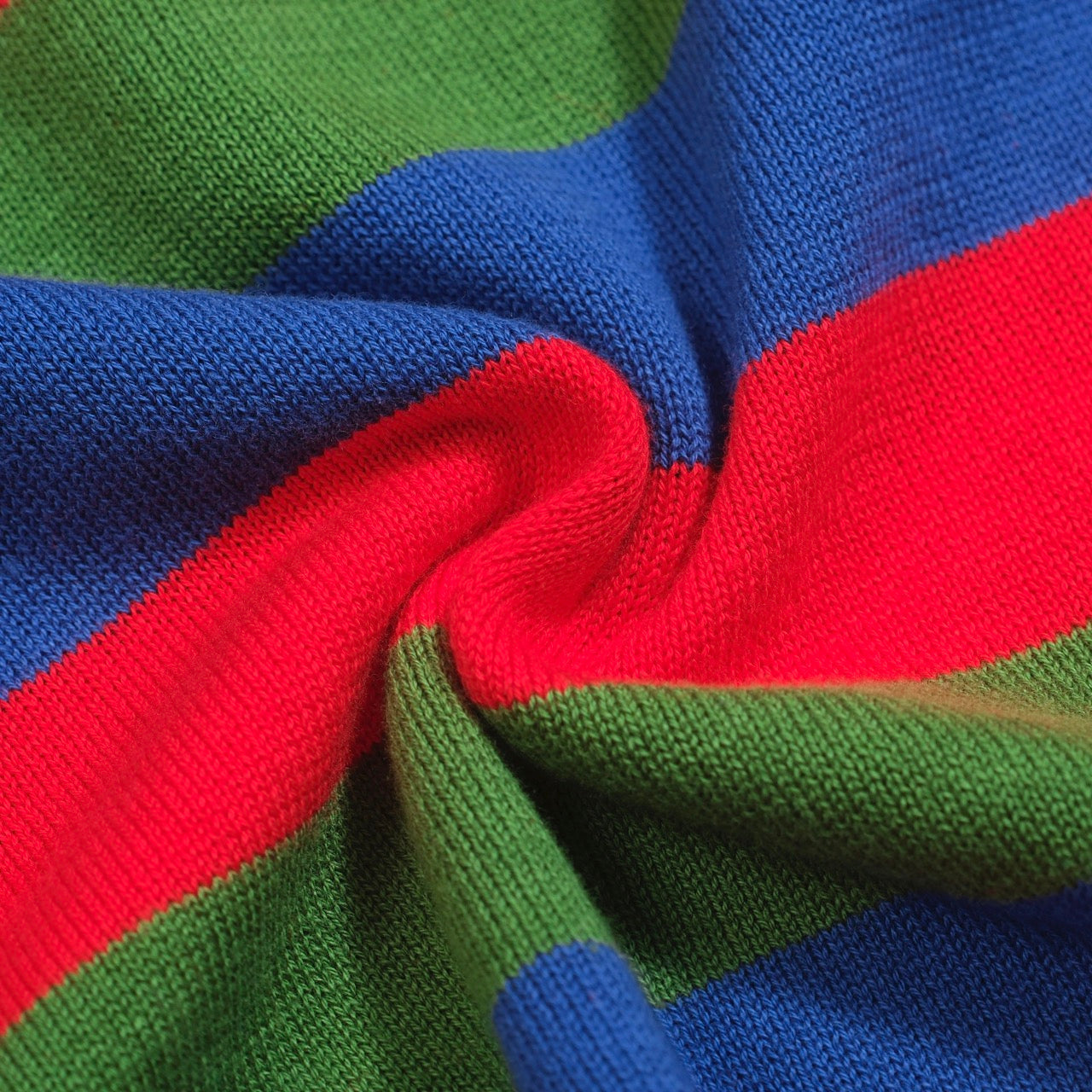 1950s Multicoloured Striped V-Neck Polo Shirt