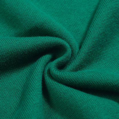 Men's Green Embroidered Retro Animal T-shirt