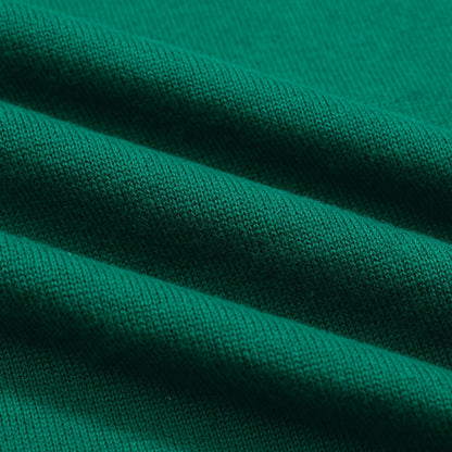 Men's Green Embroidered Retro Animal T-shirt