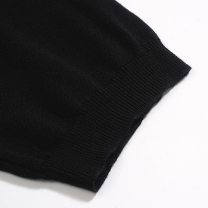 Retro Knitted Shirt for Men – Vintage Pink Button-Up Polo with Bird and Sunset Graphic