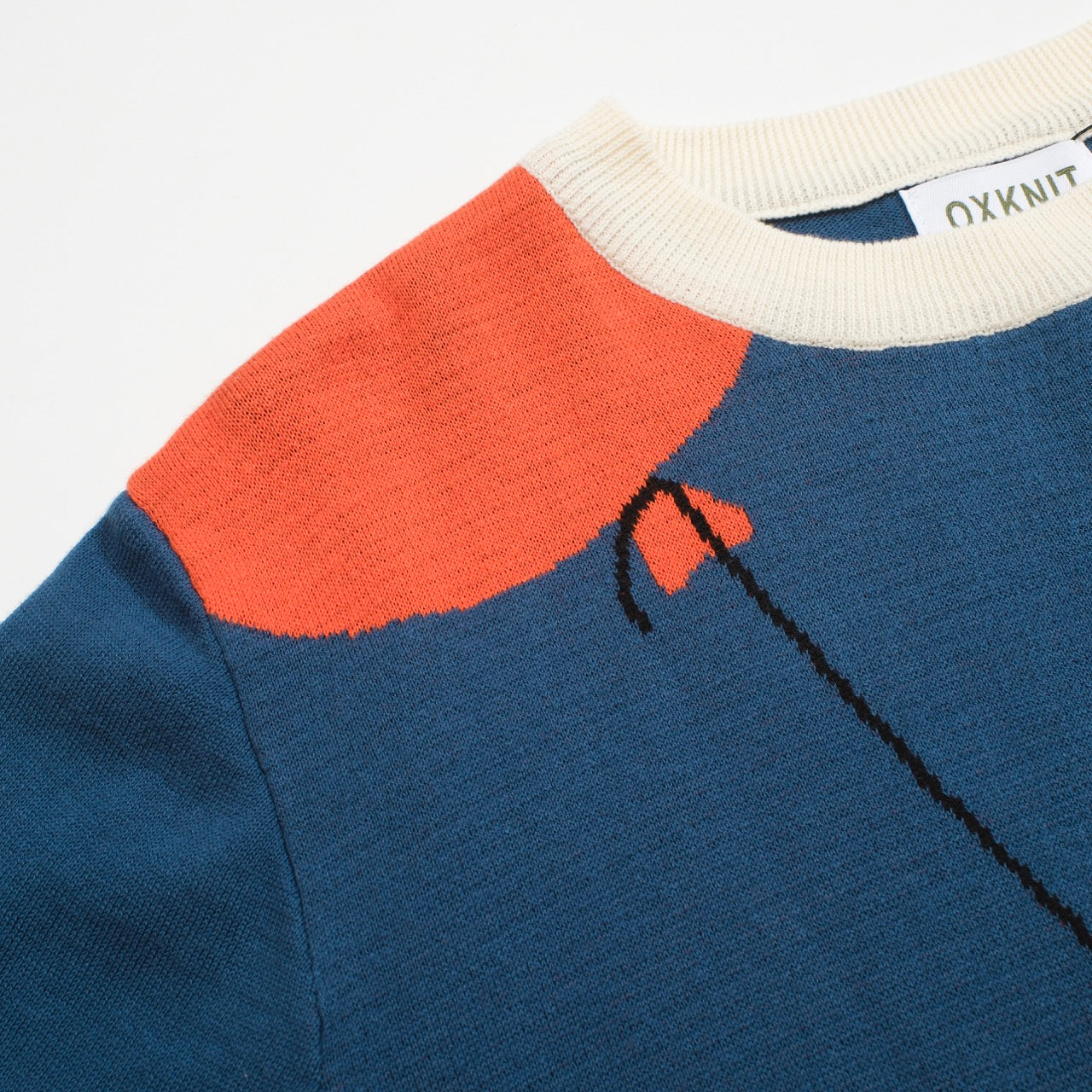Blue Knit T-shirt for Men - Designed by Lim Heng Swee