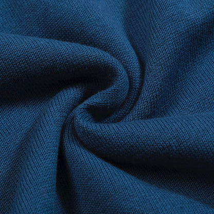 Men's Blue Jacquard Knitted T-shirt - Designed by Jessica Molina