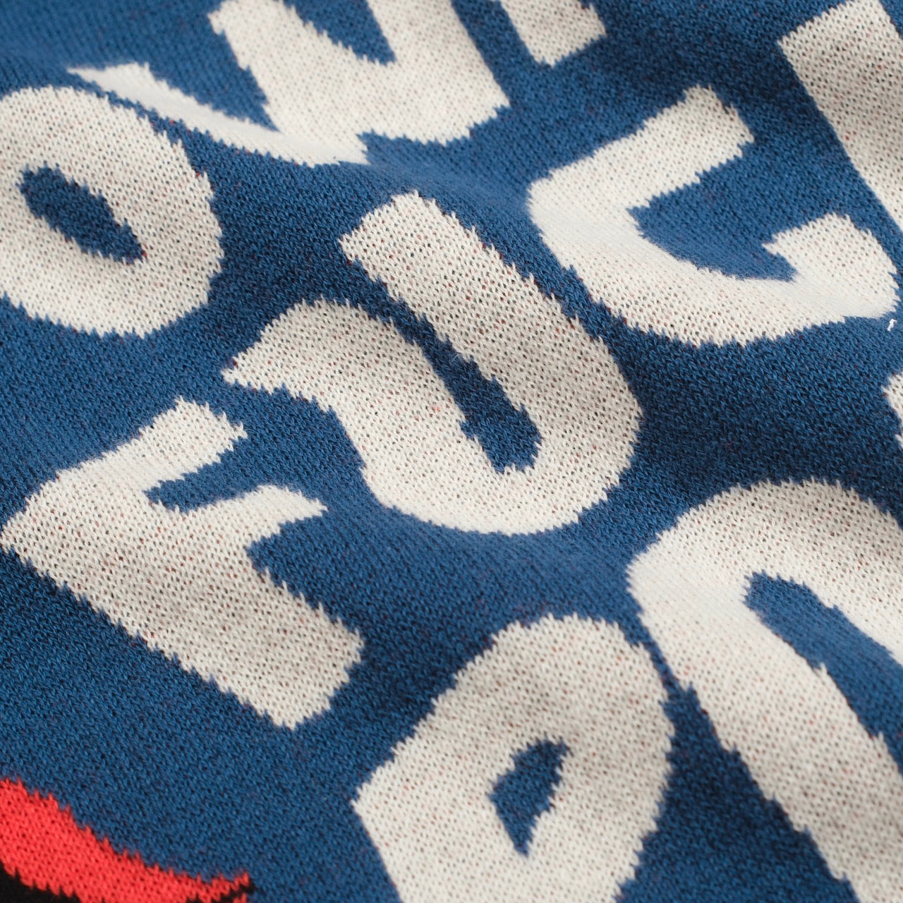 Men's Blue Jacquard Knitted T-shirt - Designed by Jessica Molina