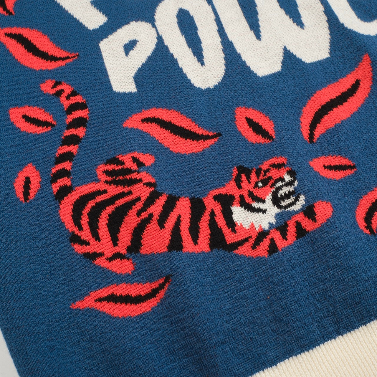 Men's Blue Jacquard Knitted T-shirt - Designed by Jessica Molina