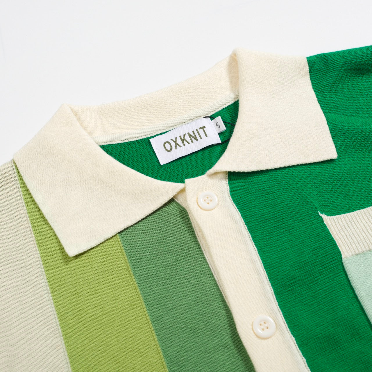 Vintage knitted cardigan for men, green