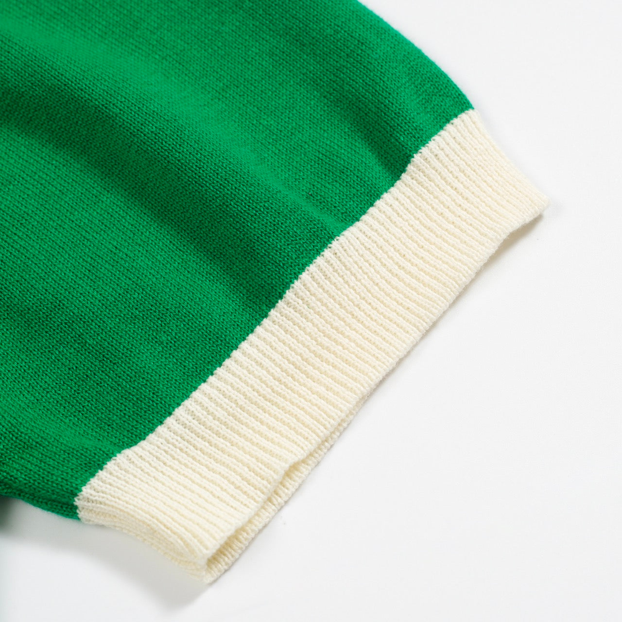 Vintage knitted cardigan for men, green
