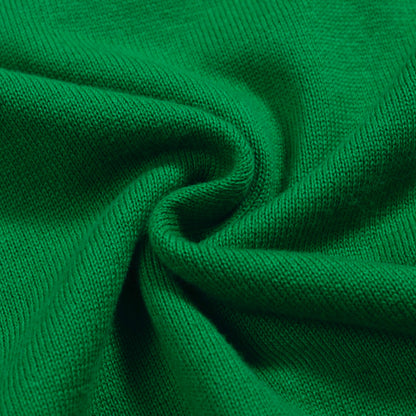 Vintage knitted cardigan for men, green