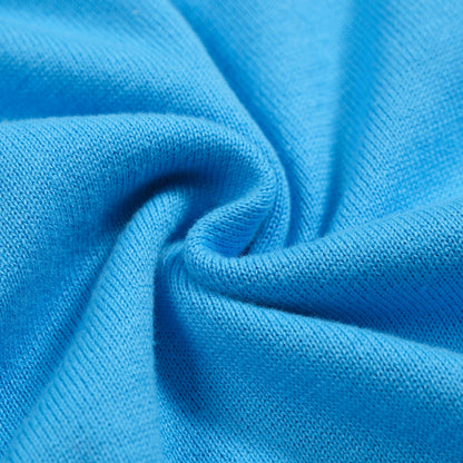 Vintage Blue Knitted Cardigan for Men