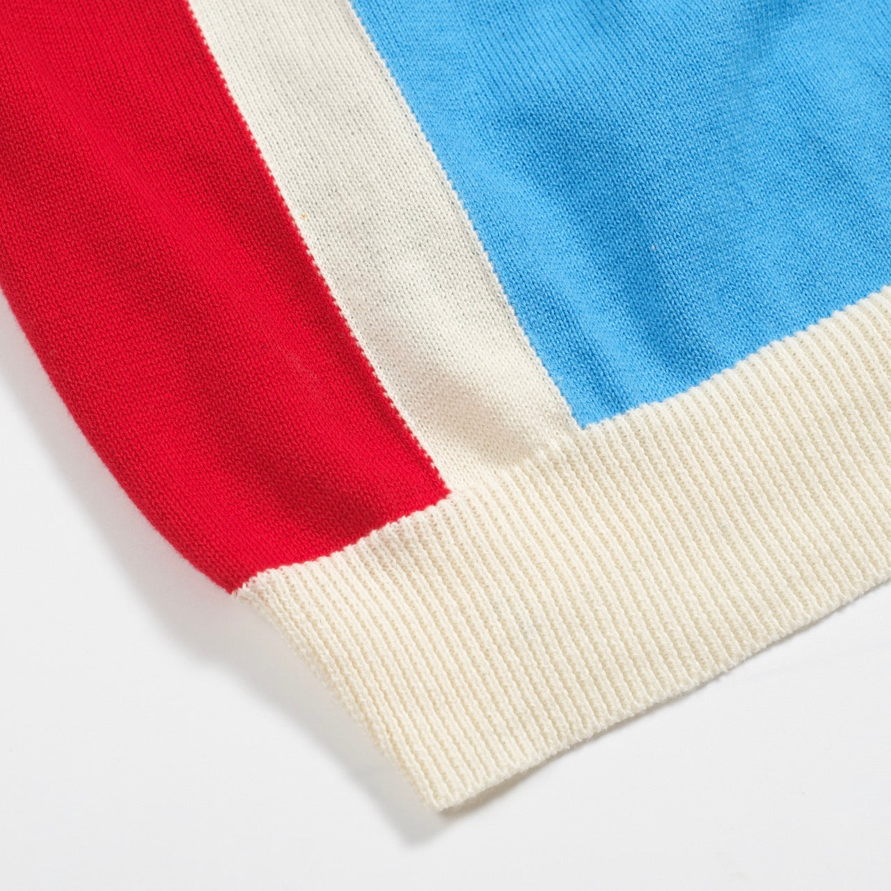 Vintage Blue Knitted Cardigan for Men