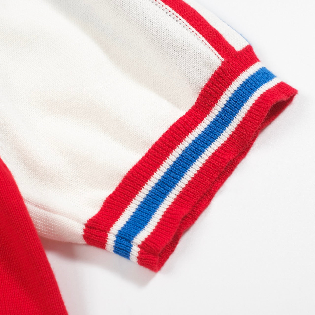 Vintage 69V White Knitted Polo for Men