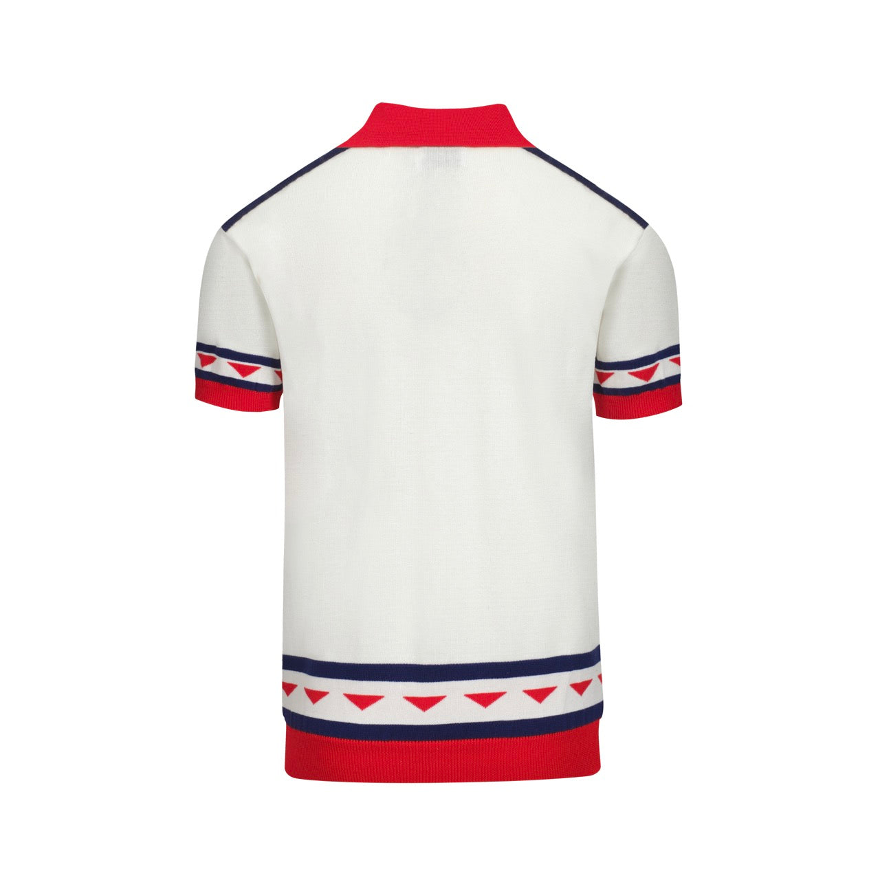 Vintage knitted V-neck polo for men