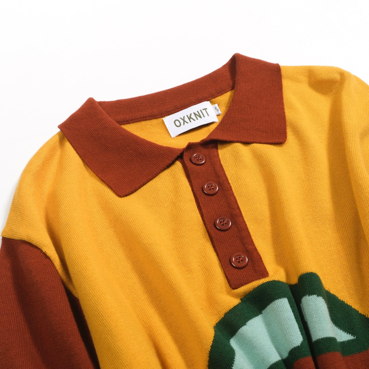 Vintage Red Jacquard Polo for Men