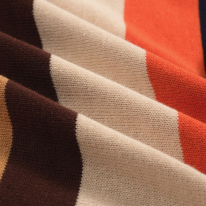 Vintage Brown Knitted Polo for Men from the 1960s